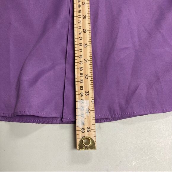 RENZO‎ Men’s Long Sleeve Purple Shirt Size XL 17/17.5-34/35 Button Down - Picture 5 of 11